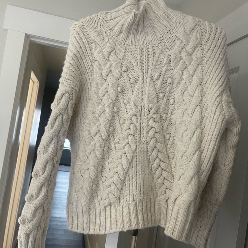 Zara cream knit sweater